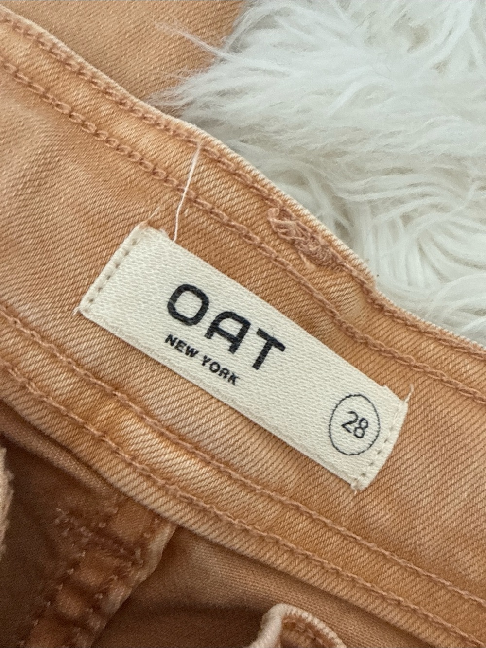 OAT Peach/Tan High-Waist Pants - Picture 2 of 5